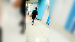 Under Skirt Record Voyeur with Face Young Amateur Chinese Asian Girl in Public 253