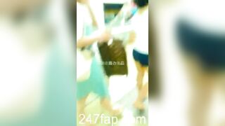 Under Skirt Record Voyeur with Face Young Amateur Chinese Asian Girl in Public 261