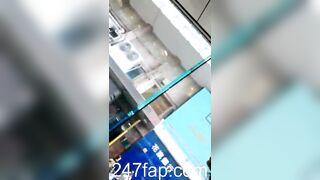 Under Skirt Record Voyeur with Face Young Amateur Chinese Asian Girl in Public 282