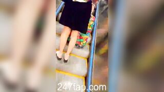 Panty Under Short Skirt Voyeur with Face Young Amateur Chinese Asian Girl 283