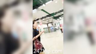 Mini Skirt Spy Voyeur with Face Young Amateur Chinese Asian Girl 289