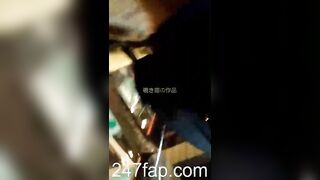 Low Angle Peeping Voyeur with Face Young Amateur Chinese Asian Girl in Public 303