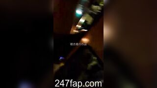 Low Angle Peeping Voyeur with Face Young Amateur Chinese Asian Girl in Public 303