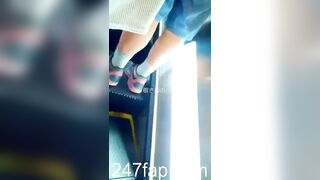 Mini Skirt Spy Voyeur with Face Young Amateur Chinese Asian Girl 313