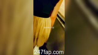 Mini Skirt Spy Voyeur with Face Young Amateur Chinese Asian Girl 316x