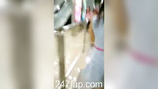 Panty Under Short Skirt Voyeur with Face Young Amateur Chinese Asian Girl 325