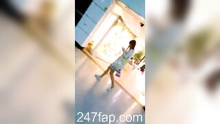 Panty Under Short Skirt Voyeur with Face Young Amateur Chinese Asian Girl 342x