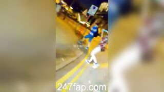 Low Angle Peeping Voyeur with Face Young Amateur Chinese Asian Girl in Public 347