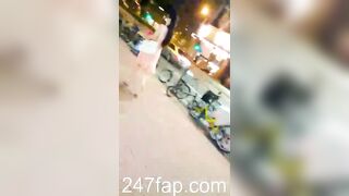 Low Angle Peeping Voyeur with Face Young Amateur Chinese Asian Girl in Public 349