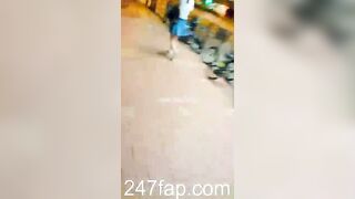 Panty Under Short Skirt Voyeur with Face Young Amateur Chinese Asian Girl 352