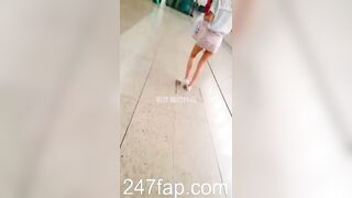 Under Skirt Record Voyeur with Face Young Amateur Chinese Asian Girl in Public 355xx
