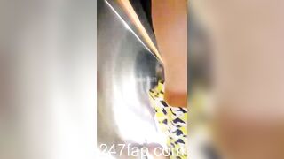 Panty Voyeur Upskirt with Face Young Amateur Chinese Asian Girl in Public 366x