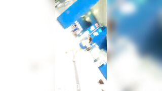 Low Angle Peeping Voyeur with Face Young Amateur Chinese Asian Girl in Public 370