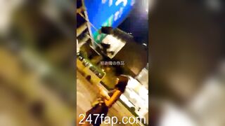 Low Angle Peeping Voyeur with Face Young Amateur Chinese Asian Girl in Public 373