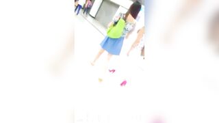 Mini Skirt Spy Voyeur with Face Young Amateur Chinese Asian Girl 376
