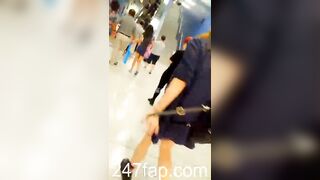 Under Skirt Record Voyeur with Face Young Amateur Chinese Asian Girl in Public 377