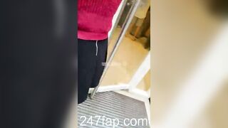 Under Skirt Record Voyeur with Face Young Amateur Chinese Asian Girl in Public 383x