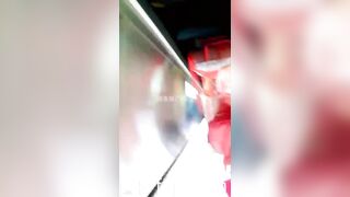 Under Skirt Record Voyeur with Face Young Amateur Chinese Asian Girl in Public 390