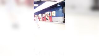 Under Skirt Record Voyeur with Face Young Amateur Chinese Asian Girl in Public 395