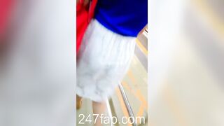 Under Skirt Record Voyeur with Face Young Amateur Chinese Asian Girl in Public 401