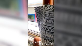 Low Angle Peeping Voyeur with Face Young Amateur Chinese Asian Girl in Public 404