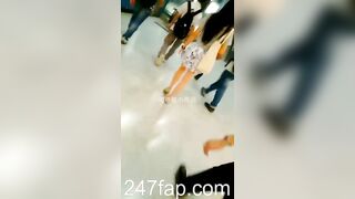 Panty Under Short Skirt Voyeur with Face Young Amateur Chinese Asian Girl 422