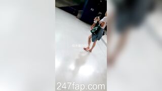 Panty Under Short Skirt Voyeur with Face Young Amateur Chinese Asian Girl 424