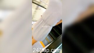 Mini Skirt Spy Voyeur with Face Young Amateur Chinese Asian Girl 437x