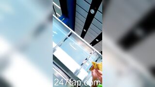 Panty Under Short Skirt Voyeur with Face Young Amateur Chinese Asian Girl 442x