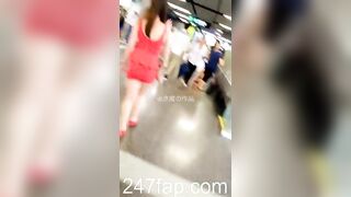 Mini Skirt Spy Voyeur with Face Young Amateur Chinese Asian Girl 449x