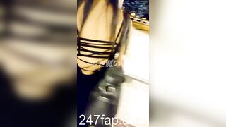 Low Angle Peeping Voyeur with Face Young Amateur Chinese Asian Girl in Public 453