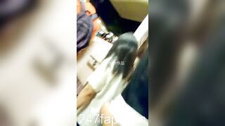 Under Skirt Record Voyeur with Face Young Amateur Chinese Asian Girl in Public 455