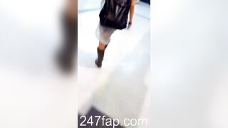 Panty Under Short Skirt Voyeur with Face Young Amateur Chinese Asian Girl 456