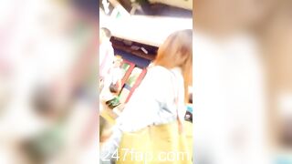 Panty Voyeur Upskirt with Face Young Amateur Chinese Asian Girl in Public 458