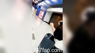 Panty Voyeur Upskirt with Face Young Amateur Chinese Asian Girl in Public 465