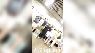 Panty Under Short Skirt Voyeur with Face Young Amateur Chinese Asian Girl 483x