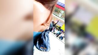 Panty Under Short Skirt Voyeur with Face Young Amateur Chinese Asian Girl 484