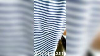 Low Angle Peeping Voyeur with Face Young Amateur Chinese Asian Girl in Public 481