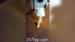 Panty Under Short Skirt Voyeur with Face Young Amateur Chinese Asian Girl 488