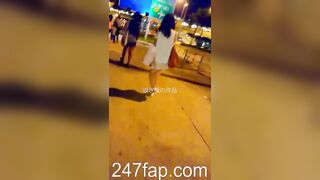 Panty Under Short Skirt Voyeur with Face Young Amateur Chinese Asian Girl 489x