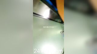 Under Skirt Record Voyeur with Face Young Amateur Chinese Asian Girl in Public 492x