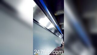 Low Angle Peeping Voyeur with Face Young Amateur Chinese Asian Girl in Public 498x