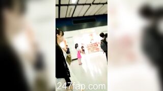 Low Angle Peeping Voyeur with Face Young Amateur Chinese Asian Girl in Public 498x