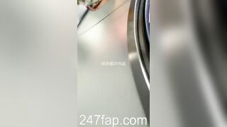 Under Skirt Record Voyeur with Face Young Amateur Chinese Asian Girl in Public 507