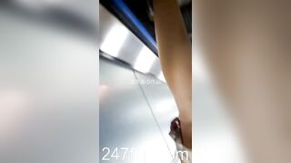 Under Skirt Record Voyeur with Face Young Amateur Chinese Asian Girl in Public 507