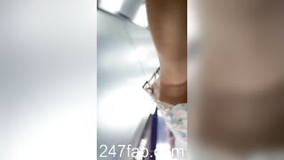 Under Skirt Record Voyeur with Face Young Amateur Chinese Asian Girl in Public 507