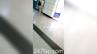 Under Skirt Record Voyeur with Face Young Amateur Chinese Asian Girl in Public 507