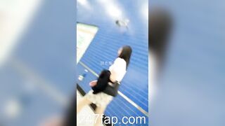 Under Skirt Record Voyeur with Face Young Amateur Chinese Asian Girl in Public 507