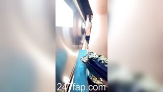 Under Skirt Record Voyeur with Face Young Amateur Chinese Asian Girl in Public 508x