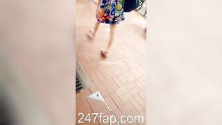 Panty Under Short Skirt Voyeur with Face Young Amateur Chinese Asian Girl 509